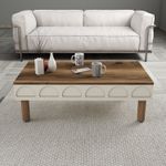 Casa si Gradina - Mobilier - Mese si birouri - Masute de cafea - Masuta de cafea, Hanah Home, pal melaminat, crem, 180x60x35.6 cm - Infinity.ro