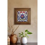 Casa si Gradina - Decoratiuni - Tablouri - Tablou decorativ, Wallxpert, ceramica, multicolor, rama lemn, 15.5x15.5 cm, 655ALT1101 - Infinity.ro