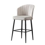 Casa si Gradina - Mobilier - Scaune si fotolii - Tabureti - Set taburete bar, Hanah Home, melaminat, crem si negru, 52x42x97 cm - Infinity.ro