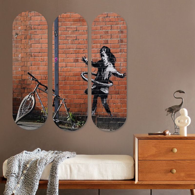 Casa si Gradina - Decoratiuni - Tablouri - Tablou decorativ, Wallxpert, mdf, multicolor, 70x70 cm, set 3 piese, 715MRY1110 - Infinity.ro