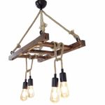 Casa si Gradina - Corpuri si surse de iluminat - Lustre si pendule - Candelabru, Opviq, lemn masiv de pin, nuc, 80x34x60 cm - Infinity.ro