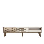 Casa si Gradina - Mobilier - Comode si corpuri - Comode - Comoda tv, Hanah Home, pal melaminat, nuc si crem, 180x45x35 cm, 845HCT5353 - Infinity.ro