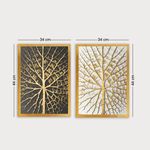 Casa si Gradina - Decoratiuni - Tablouri - Set tablouri decorative inramate, Wallxpert, mdf, multicolor, 34x44 cm, 2 bucati, 364LUL1144 - Infinity.ro