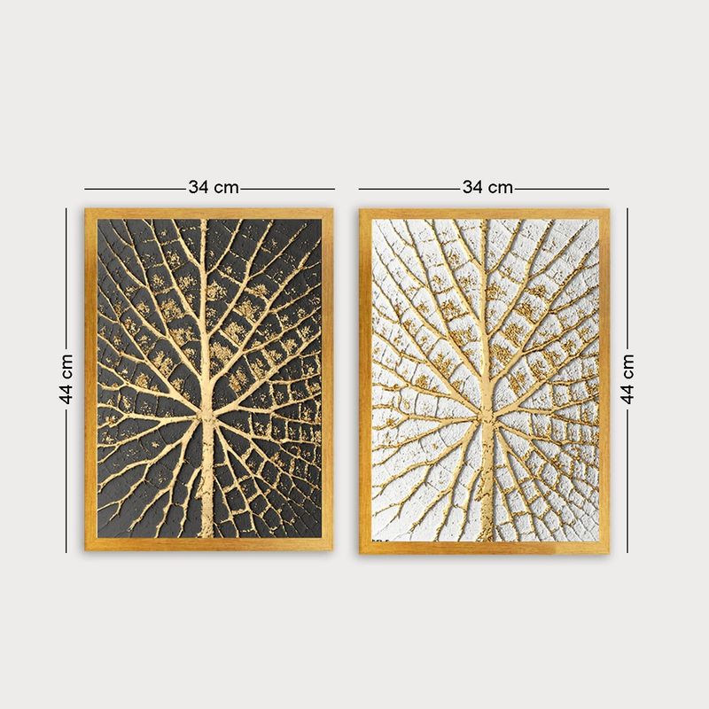 Casa si Gradina - Decoratiuni - Tablouri - Set tablouri decorative inramate, Wallxpert, mdf, multicolor, 34x44 cm, 2 bucati, 364LUL1144 - Infinity.ro