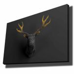 Casa si Gradina - Decoratiuni - Tablouri - Tablou canvas decorativ, Wallxpert, panza, auriu negru, 70x100 cm - Infinity.ro