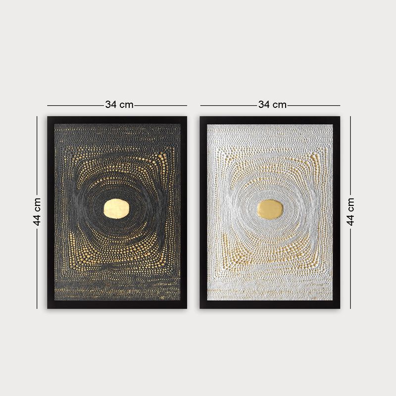 Casa si Gradina - Decoratiuni - Tablouri - Set tablouri decorative inramate, Wallxpert, mdf, multicolor, 34x44 cm, 2 piese - Infinity.ro