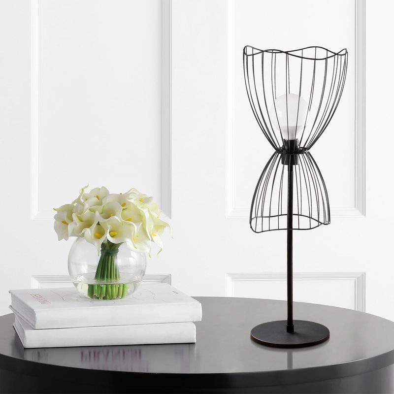 Casa si Gradina - Corpuri si surse de iluminat - Veioze si lampi - Veioze - Veioza, Opviq, metal, negru, 25x25x56 cm, 584TTM1731 - Infinity.ro