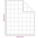 Casa si Gradina - Textile si covoare - Pături și cuverturi - Pături - Pilota cu perna 3 pcs Alb 240 x 200 cm Jos - Infinity.ro