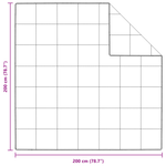 Casa si Gradina - Textile si covoare - Perne si pilote - Pilote - Pilota cu perna 3 pcs Alb 200 x 200 cm Jos - Infinity.ro