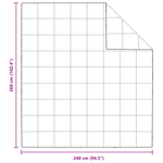 Casa si Gradina - Textile si covoare - Pături și cuverturi - Pături - Pilota Altele cu perna 3 pcs Alb 240 x 260 cm Jos - Infinity.ro