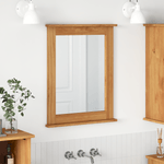 Casa si Gradina - Decoratiuni - Oglinzi - Oglinda maro miere 55.5 x 5 x 70 cm Lemn masiv de pin - Infinity.ro
