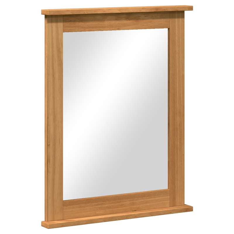 Casa si Gradina - Decoratiuni - Oglinzi - Oglinda maro miere 55.5 x 5 x 70 cm Lemn masiv de pin - Infinity.ro