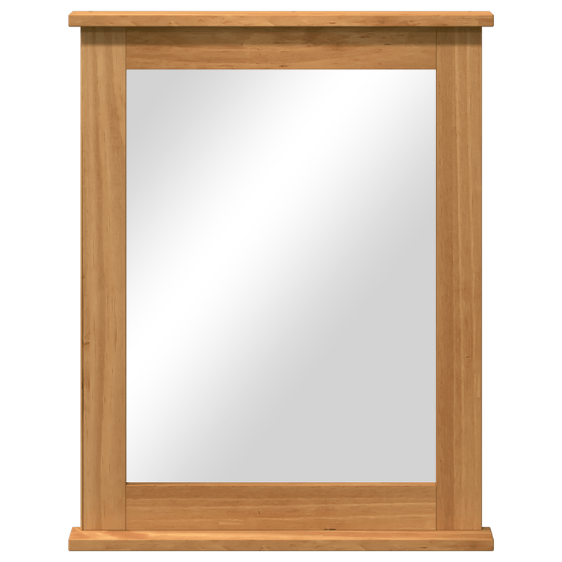 Casa si Gradina - Decoratiuni - Oglinzi - Oglinda maro miere 55.5 x 5 x 70 cm Lemn masiv de pin - Infinity.ro