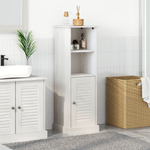 Casa si Gradina - Mobilier - Mobilier baie - Corpuri baie - Dulap de Baie Alb 37 x 34 x 110 cm Lemn masiv de pin - Infinity.ro