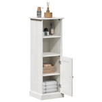 Casa si Gradina - Mobilier - Mobilier baie - Corpuri baie - Dulap de Baie Alb 37 x 34 x 110 cm Lemn masiv de pin - Infinity.ro