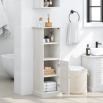 Casa si Gradina - Mobilier - Mobilier baie - Corpuri baie - Dulap de Baie Alb 37 x 34 x 110 cm Lemn masiv de pin - Infinity.ro