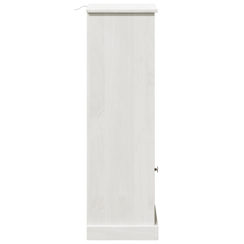 Casa si Gradina - Mobilier - Mobilier baie - Corpuri baie - Dulap de Baie Alb 37 x 34 x 110 cm Lemn masiv de pin - Infinity.ro