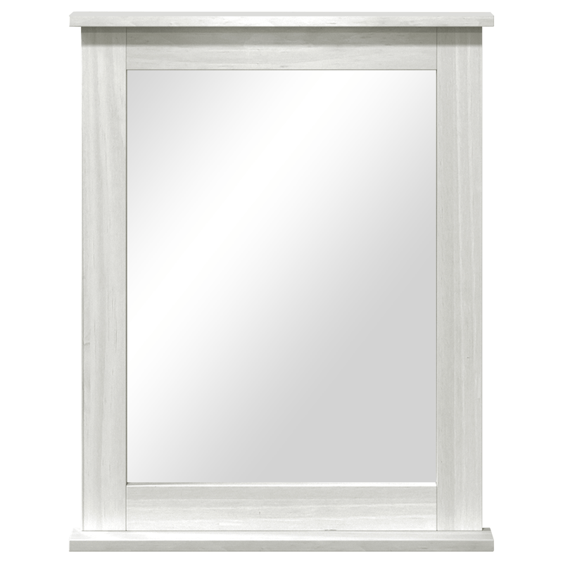 Casa si Gradina - Decoratiuni - Oglinzi - Oglinda cu oglinda Alb 55.5 x 5 x 70 cm Lemn masiv de pin - Infinity.ro