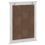 Casa si Gradina - Decoratiuni - Oglinzi - Oglinda cu oglinda Alb 55.5 x 5 x 70 cm Lemn masiv de pin - Infinity.ro