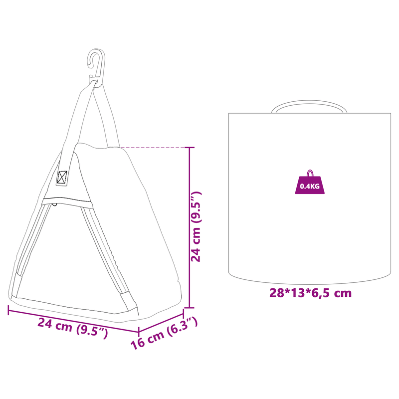 Sport si Outdoor - Camping - Accesorii corturi - Sac de depozitare Gri, Albastru, Rosu 24 x 16 x 24 cm Oxford - Infinity.ro