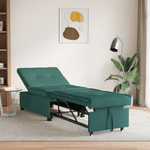 Casa si Gradina - Mobilier - Canapele si coltare - Canapele - Sofa Bed 3-in-1 - Canapea rabatabila din tesatura verde inchis - Infinity.ro