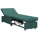 Casa si Gradina - Mobilier - Canapele si coltare - Canapele - Sofa Bed 3-in-1 - Canapea rabatabila din tesatura verde inchis - Infinity.ro
