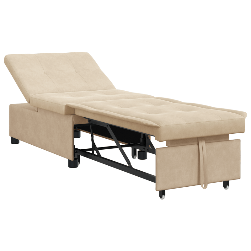 Casa si Gradina - Mobilier - Canapele si coltare - Canapele - Canapea Extensibila 3 in 1 din Material Crem de la - Infinity.ro