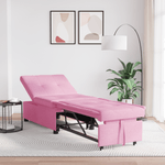 Casa si Gradina - Mobilier - Canapele si coltare - Canapele - Canapea Pat 3 in 1 din Tesatura Roz de la - Infinity.ro