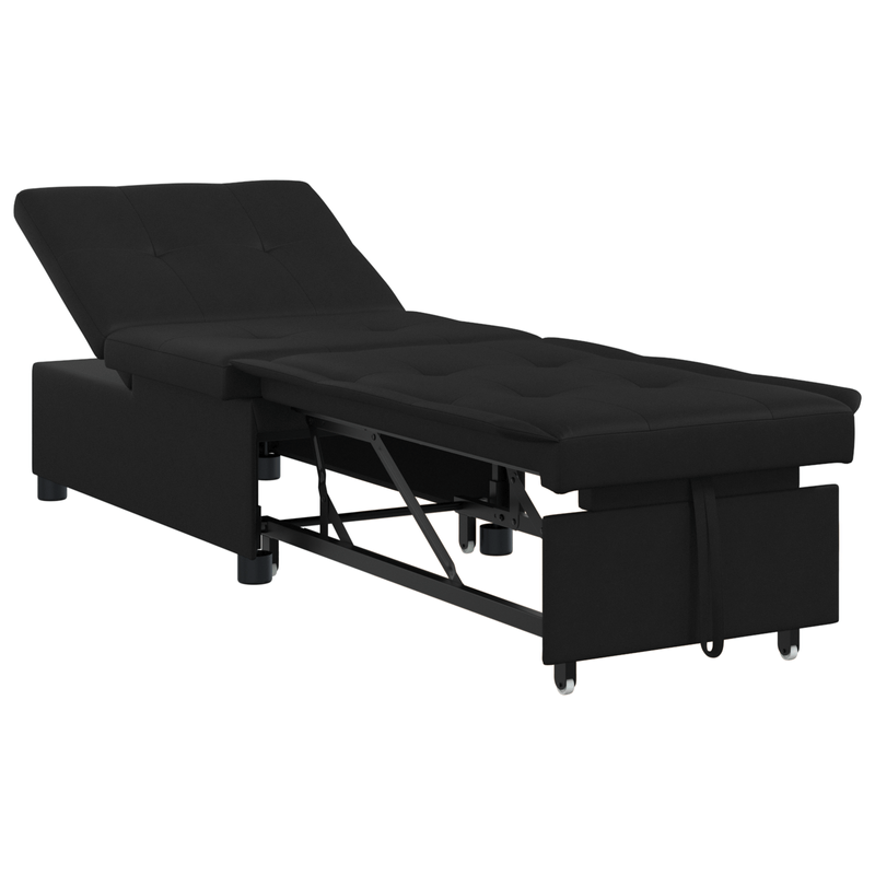 Casa si Gradina - Mobilier - Canapele si coltare - Canapele - Canapea extensibila 3-in-1 din tesatura neagra - Infinity.ro