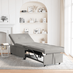 Casa si Gradina - Mobilier - Canapele si coltare - Canapele - Canapea extensibila 3 in 1 din tesatura gri deschis - Infinity.ro