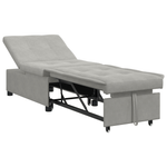 Casa si Gradina - Mobilier - Canapele si coltare - Canapele - Canapea extensibila 3 in 1 din tesatura gri deschis - Infinity.ro