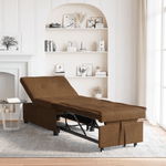 Casa si Gradina - Mobilier - Canapele si coltare - Canapele - Canapea Extensibila 3 in 1 cu Design de Extindere Maro din Piele Suedata Artificiala - Infinity.ro