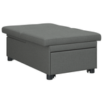 Casa si Gradina - Mobilier - Canapele si coltare - Canapele - Canapea Pat 3 in 1 - Design Rabatabil, Material Gri Inchis - Infinity.ro
