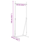 Casa si Gradina - Mobilier - Organizare si depozitare - Cuiere - Rack de haine Negru Metal Mediul Portabil Rack de haine - Infinity.ro