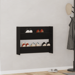 Casa si Gradina - Mobilier - Organizare si depozitare - Organizator incaltaminte - Dulapuri pentru pantofi de perete Stejar negru 60 x 18 x 60 cm - Infinity.ro
