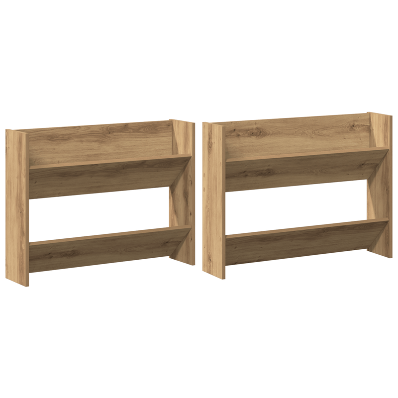Casa si Gradina - Mobilier - Organizare si depozitare - Organizator incaltaminte - Dulapuri pentru pantofi de perete 2 pcs stejar artizanal - Infinity.ro