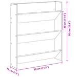 Casa si Gradina - Mobilier - Organizare si depozitare - Organizator incaltaminte - Dulapuri pentru pantofi de perete cu raft Altele 2 pcs Stejar negru - Infinity.ro