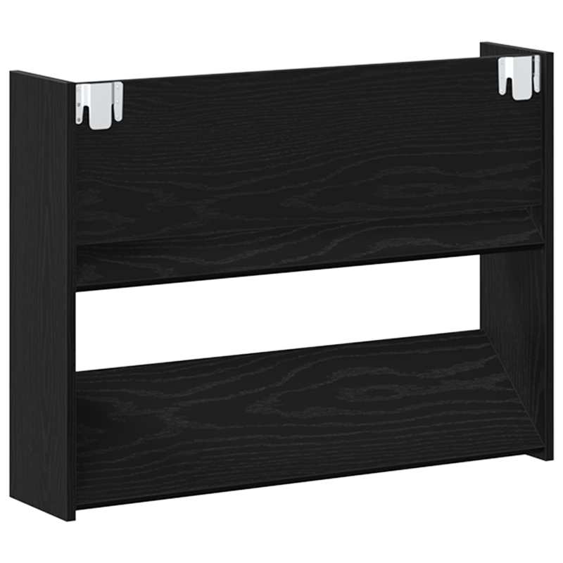 Casa si Gradina - Mobilier - Organizare si depozitare - Organizator incaltaminte - Dulapuri pentru pantofi de perete cu raft Altele 2 pcs Stejar negru - Infinity.ro
