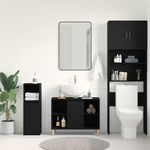 Casa si Gradina - Mobilier - Mobilier baie - Comode baie - Dulap chiuveta, stejar negru, 80x33x60 cm, lemn stratificat - Infinity.ro