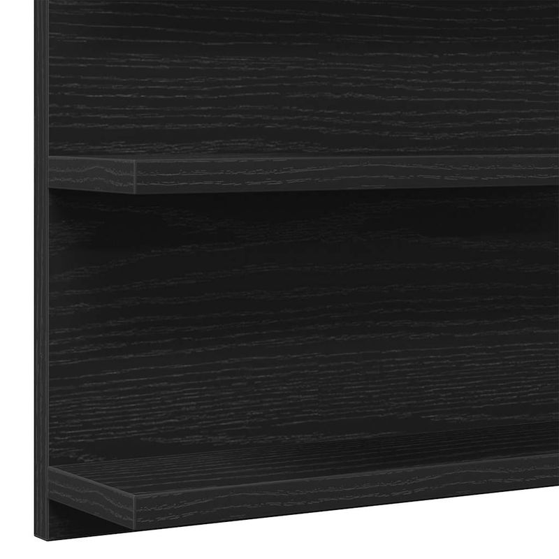 Casa si Gradina - Mobilier - Mobilier baie - Corpuri baie - Dulap cu oglinda pentru baie, stejar negru, 90x11x45 cm, lemn stratificat - Infinity.ro