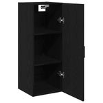 Casa si Gradina - Mobilier - Comode si corpuri - Comode - Dulap de perete, stejar negru, 34,5x34x90 cm, lemn stratificat - Infinity.ro