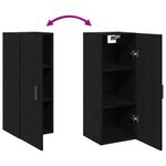 Casa si Gradina - Mobilier - Comode si corpuri - Comode - Dulap de perete, stejar negru, 34,5x34x90 cm, lemn stratificat - Infinity.ro