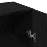 Casa si Gradina - Mobilier - Comode si corpuri - Comode - Dulap de perete, stejar negru, 34,5x34x90 cm, lemn stratificat - Infinity.ro