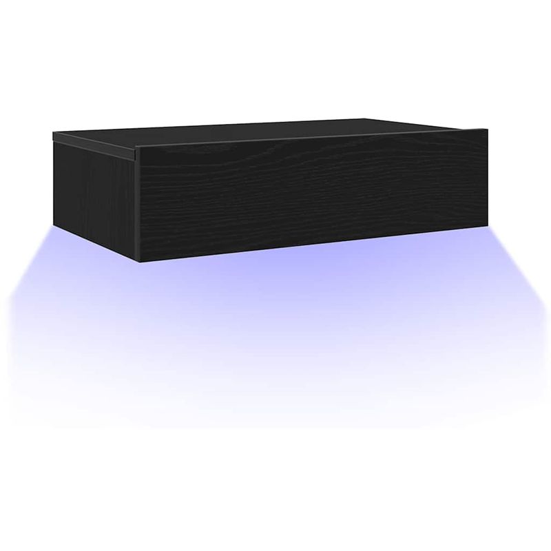 Casa si Gradina - Mobilier - Comode si corpuri - Comode - Comoda TV cu lumini LED, stejar negru, 60x35x15,5 cm - Infinity.ro
