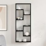Casa si Gradina - Mobilier - Biblioteci si rafturi - Rafturi - Raft de perete, stejar negru, 36x16x90 cm, lemn stratificat - Infinity.ro