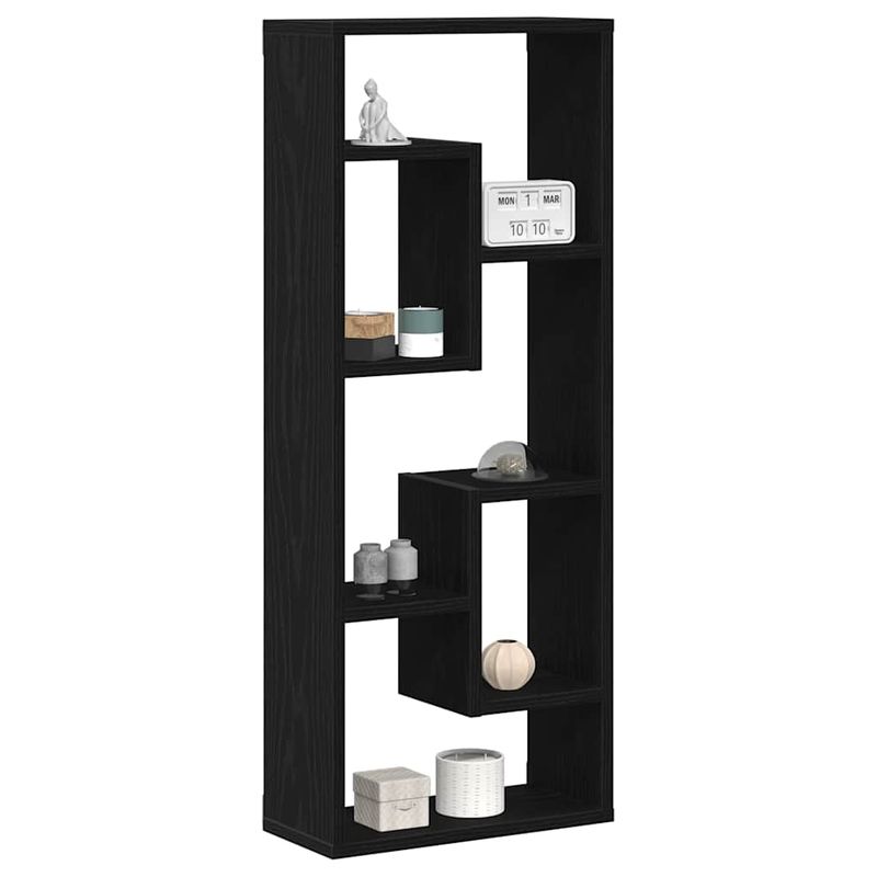 Casa si Gradina - Mobilier - Biblioteci si rafturi - Rafturi - Raft de perete, stejar negru, 36x16x90 cm, lemn stratificat - Infinity.ro