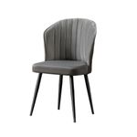 Casa si Gradina - Mobilier - Scaune si fotolii - Scaune - Set scaune, Hanah Home, mdf, gri negru, 52x42x85 cm, 2 bucati - Infinity.ro