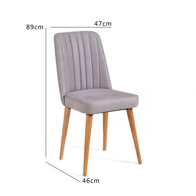 Casa si Gradina - Mobilier - Scaune si fotolii - Scaune - Scaun, Hanah Home, catifea, atlantic pine soho, 47x46x89 cm - Infinity.ro