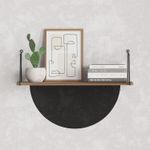 Casa si Gradina - Mobilier - Biblioteci si rafturi - Rafturi - Raft de perete, Hanah Home, pal melaminat, nuc, 72x20x20 cm - Infinity.ro