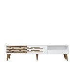 Casa si Gradina - Mobilier - Comode si corpuri - Comode - Comoda tv, Hanah Home, pal melaminat, alb, 180x45x35 cm, 845HCT5355 - Infinity.ro